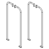 Maniglioni per separè CLIPPER ROLLER (Kit 4 pezzi) - Maniglioni per separè CLIPPER ROLLER (Kit 4 pezzi)