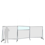 Separè autostabile MACRO QUINTA "finestrato" - cm 600x200h (3 elementi) - Separè autostabile MACRO QUINTA 