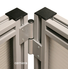 Cerniera fra 2 pannelli Macro