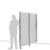 Separè a parete ALA ROLLER LIGHT "alveolare" - cm205x190h (2 elementi) - Separè a parete ALA ROLLER LIGHT 