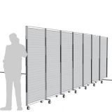 Separè a parete ALA ROTOFOOT LIGHT "alveolare" - cm 705x190h (7 elementi) - Separè a parete ALA ROTOFOOT LIGHT 