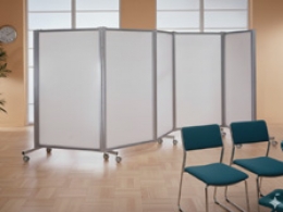 Separè autostabile ALA ROLLER "TXT" - cm 516x190h (5 elementi)