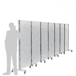 Separè autostabile ALA ROLLER "feltro" - cm 716x190h (7 elementi)