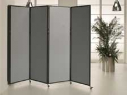 Separè a parete CLIPPER ROLLER LIGHT "feltro" - cm 199x201h (3 elementi)