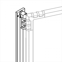 Separè a parete CLIPPER ROLLER LIGHT "laminato" - cm 264x201h (4 elementi)