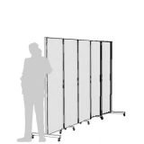 Separè autostabile CLIPPER ROLLER "laminato" - cm 341x193h (5 elementi) - Separè autostabile CLIPPER ROLLER 