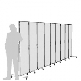 Separè autostabile CLIPPER ROLLER "laminato" - cm 601x193h (9 elementi)