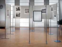 Pannello espositivo EXPO'  "composito" con basi diritte - cm 110x200h