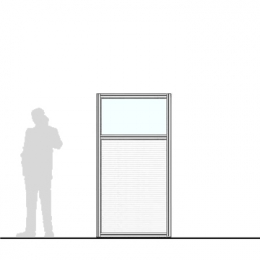 Pannello divisorio MACRO "finestrato alveolare" - cm 100x200h 