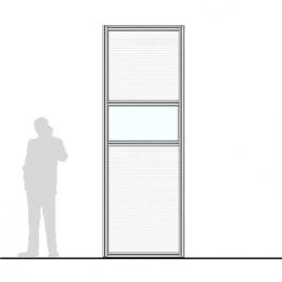 Pannello divisorio MACRO "finestrato alveolare" - cm 100x300h 