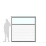 Pannello divisorio MACRO "finestrato alveolare" - cm 200x200h  - Pannello divisorio MACRO 