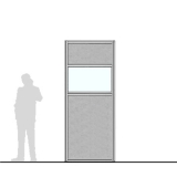 Pannello divisorio MACRO "finestrato feltro" - cm 100x250h  - Pannello divisorio MACRO 