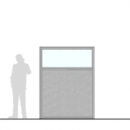 Pannello divisorio MACRO "finestrato feltro" - cm 150x200h 