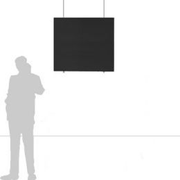 Pannello fonoassorbente sospeso TXT "leaf" - cm 120x100h