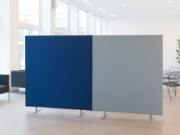 Pannello divisorio TXT autostabile con 2 basi dritte - cm 80x180h