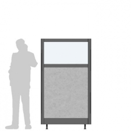 Pannello divisorio XILOX "finestrato feltro"- cm100x180h