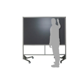 Lavagna su ruote MACRO LAVAGNA effetto "ardesia" cm.206x208h - Lavagna su ruote MACRO LAVAGNA effetto 